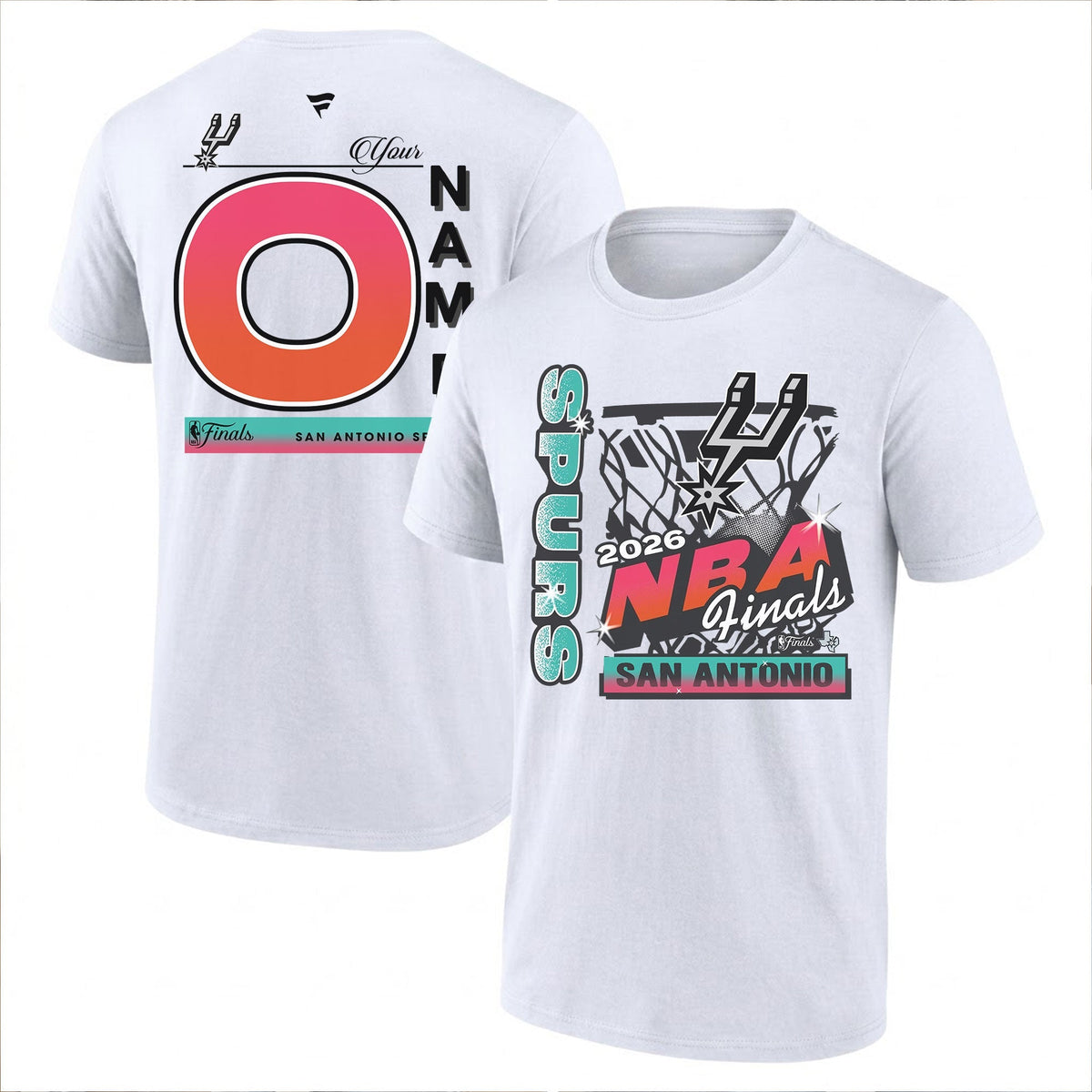 SAS 2026 NBA Western Conference Champions Custom Printed T-Shirt V2