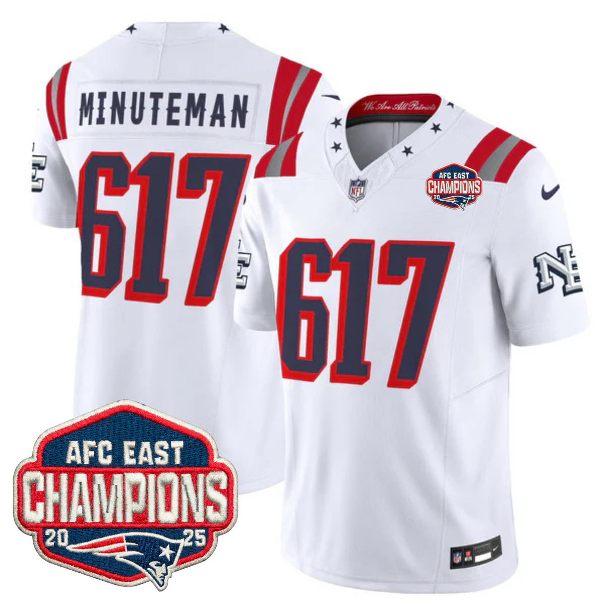 NE 2025 "Rivalries" AFC East Champions Vapor Limited Jersey - Stitched