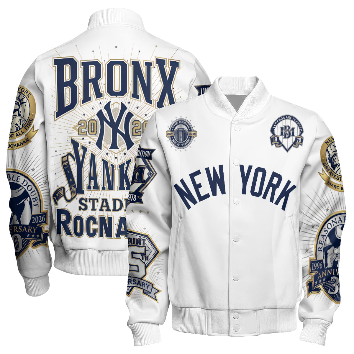 NYY x Jay Z Limited Edition Varsity Jacket - Printed