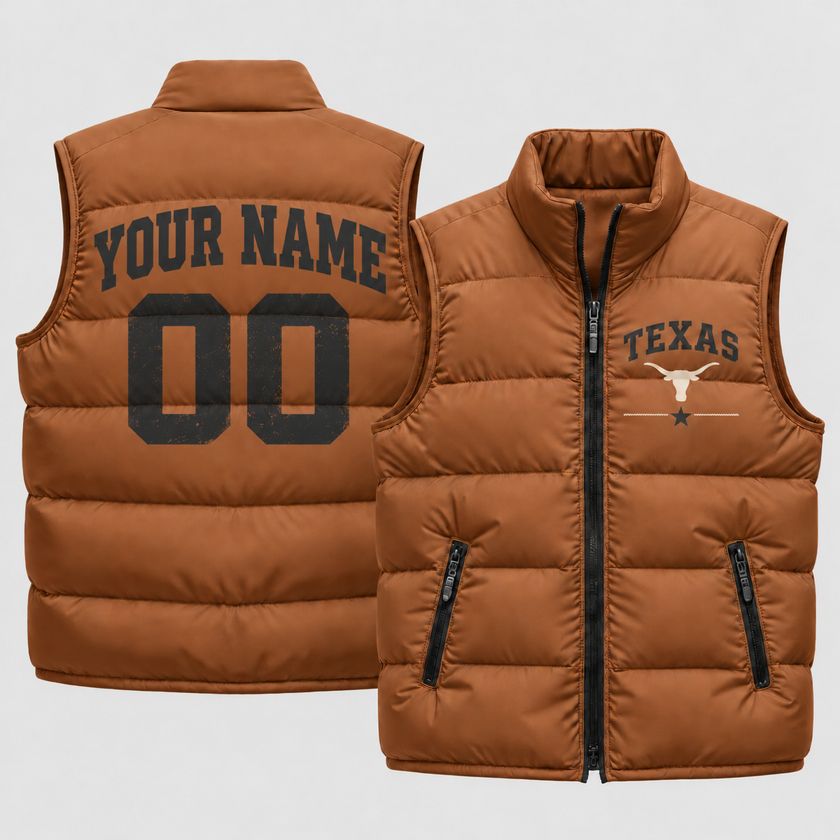 TEX 2026 Military Appreciation Custom Puffer Vest - Printed V2