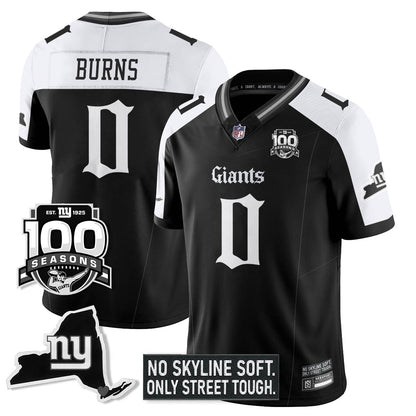 NYG 100th Seasons 'Gothic Gotham Edition' Vapor Limited Jersey - Stitched