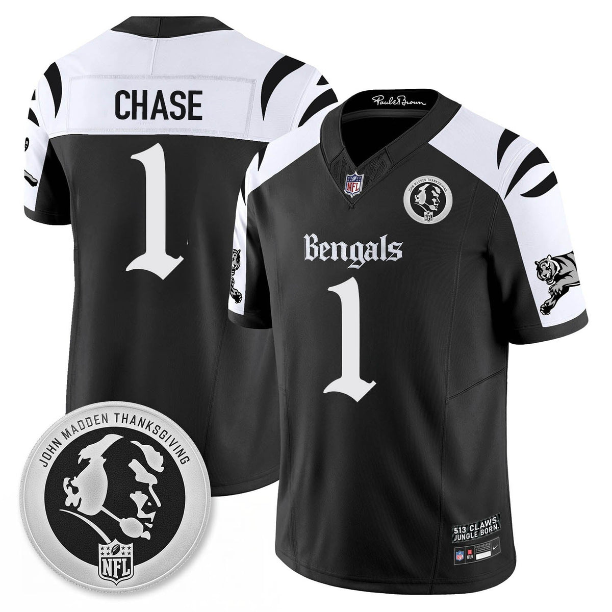 CIN Gothic Vapor Limited Jersey - John Madden Patch - Stitched