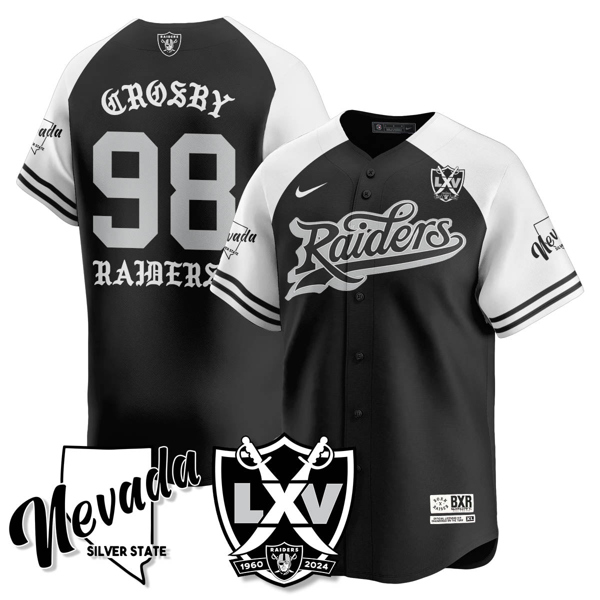 LVR Born x Raised Baseball Jersey - Stitched