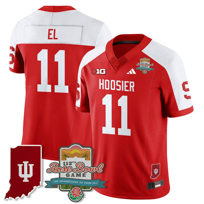 Indiana Hoosiers Vapor Limited Football Jersey - Rose Bowl 112th - All Stitched