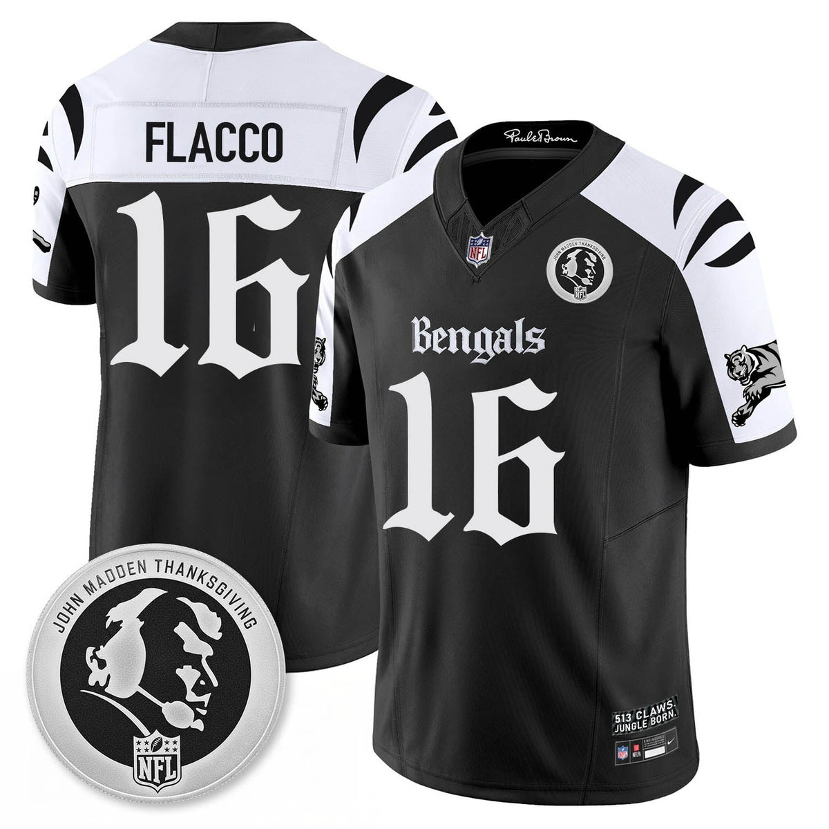 CIN Gothic Vapor Limited Jersey - John Madden Patch - Stitched