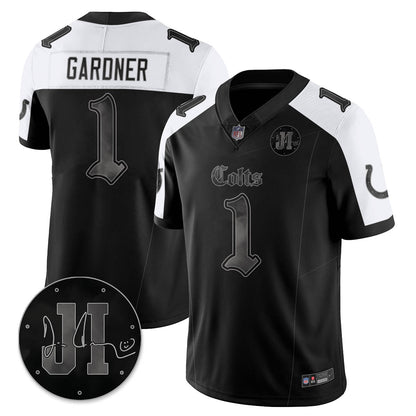IND 'Dark Gothic' Vapor Limited Jersey - Jim Irsay Patch - Stitched