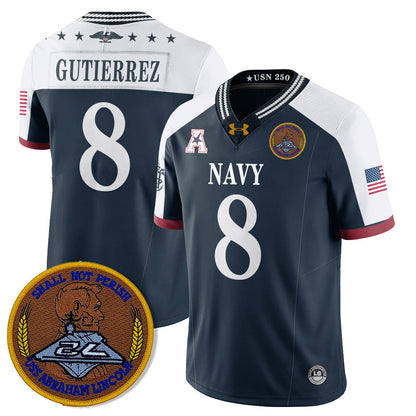 Navy MID Honoring the 250th Anniversary of the United States Navy Jersey - Stitched