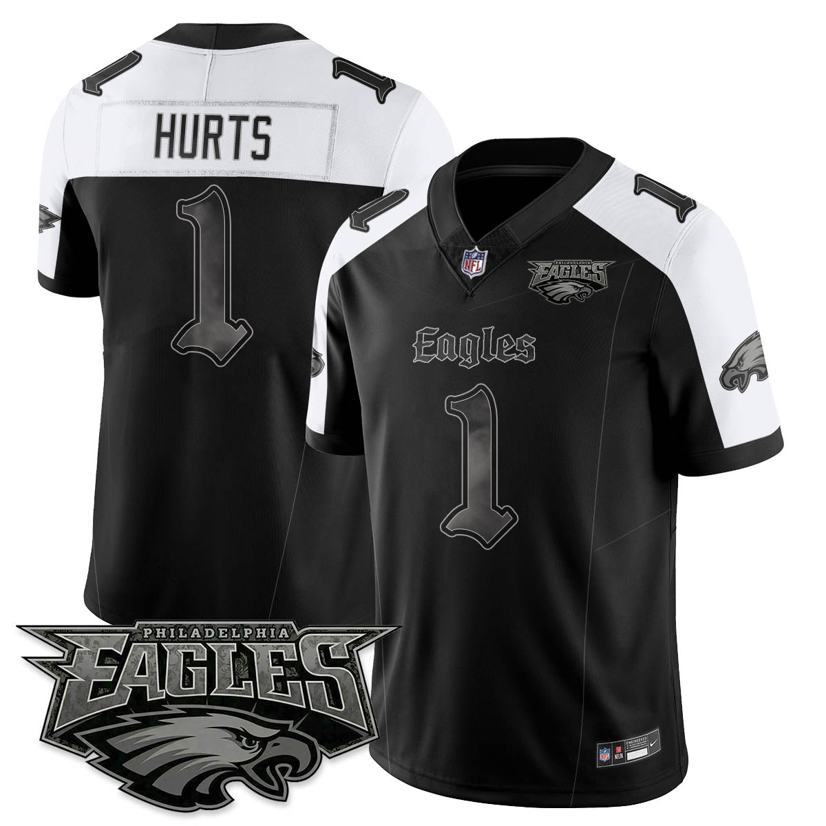 PHI 'Dark Gothic Philly' Vapor Limited Jersey - Stitched