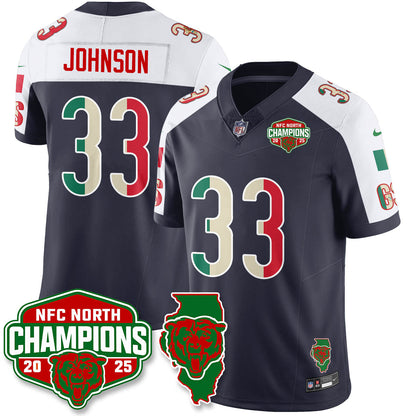 CHI Mexico NFC North Division Champions Vapor Limited Jersey - Stitched