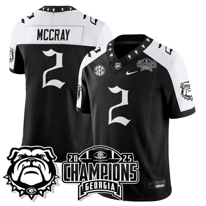 Georgia Bulldogs Gothic Vapor Limited Jersey - SEC Football Champions - All Stitched