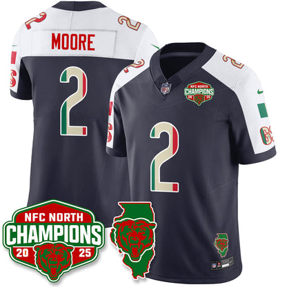 CHI Mexico NFC North Division Champions Vapor Limited Jersey - Stitched