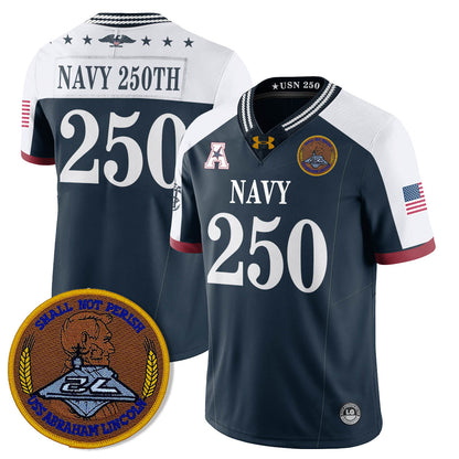 Navy MID Honoring the 250th Anniversary of the United States Navy Jersey - Stitched