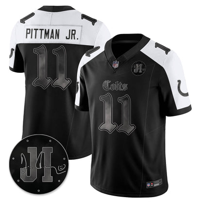 IND 'Dark Gothic' Vapor Limited Jersey - Jim Irsay Patch - Stitched