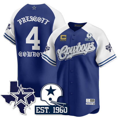 DAL Born x Raised Baseball Jersey - Stitched