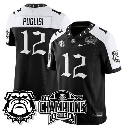 Georgia Bulldogs Gothic Vapor Limited Jersey - SEC Football Champions - All Stitched