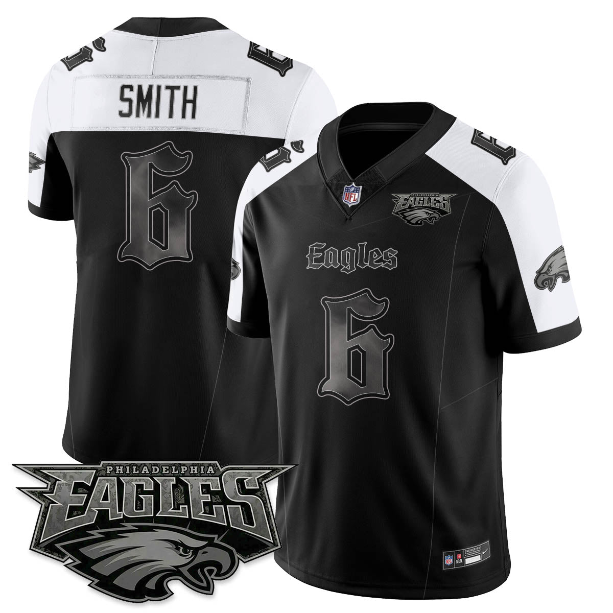 PHI 'Dark Gothic Philly' Vapor Limited Jersey - Stitched