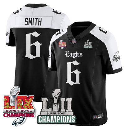 PHI 'Gothic Philly' LII-LIX Super Bowl Champions Vapor Limited Jersey - Stitched