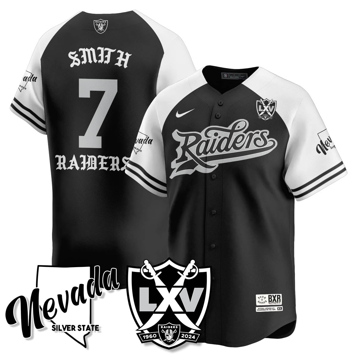 LVR Born x Raised Baseball Jersey - Stitched