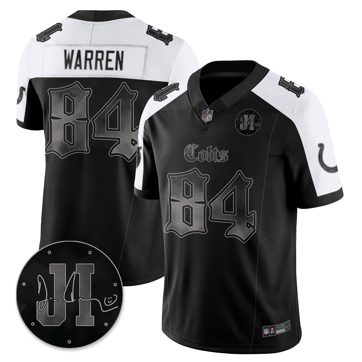 IND 'Dark Gothic' Vapor Limited Jersey - Jim Irsay Patch - Stitched