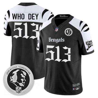 CIN Gothic Vapor Limited Jersey - John Madden Patch - Stitched