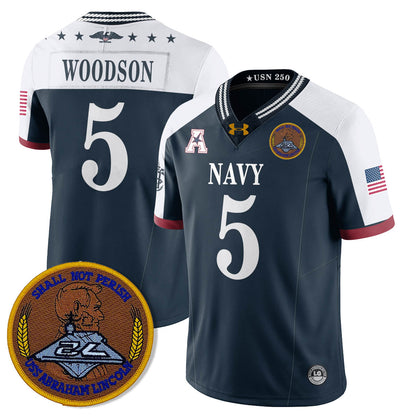 Navy MID Honoring the 250th Anniversary of the United States Navy Jersey - Stitched