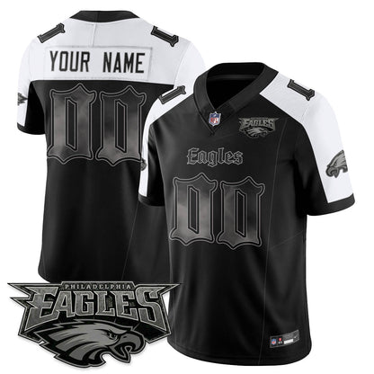 Custom PHI 'Dark Gothic Philly' Vapor Limited Jersey - Stitched