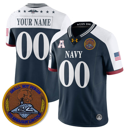 Navy MID Honoring the 250th Anniversary of the United States Navy Jersey - Stitched