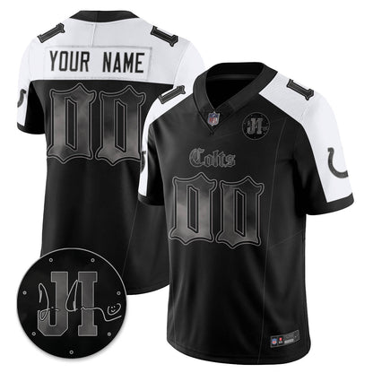 IND 'Dark Gothic' Vapor Limited Jersey - Jim Irsay Patch - Stitched