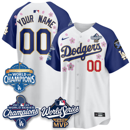 Yoshinobu Yamamoto LAD 2025 World Series MVP Jersey - Stitched