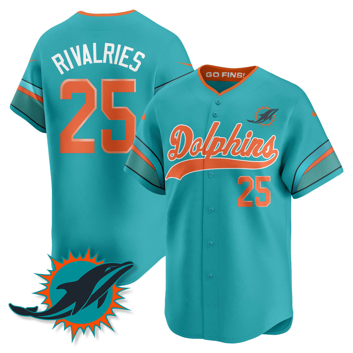 MIA "Rivalries" Vapor Limited Baseball Jersey - Stitched