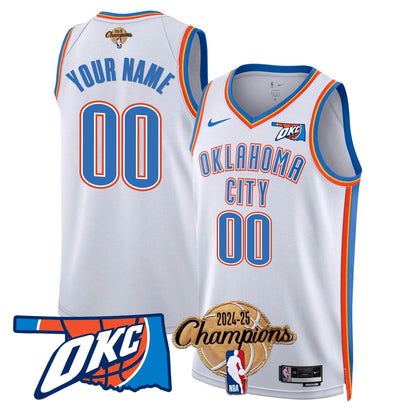 OKC 2024-25 Champions Custom Jersey - Stitched