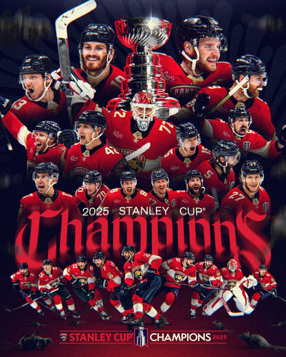 FLA 2025 Stanley Cup Champions Jersey - Stitched