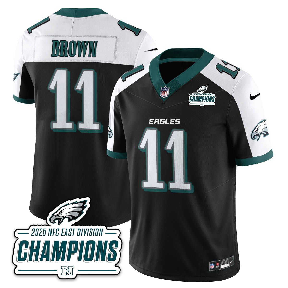 PHI NFC East Champions Vapor Limited Jersey - Stitched