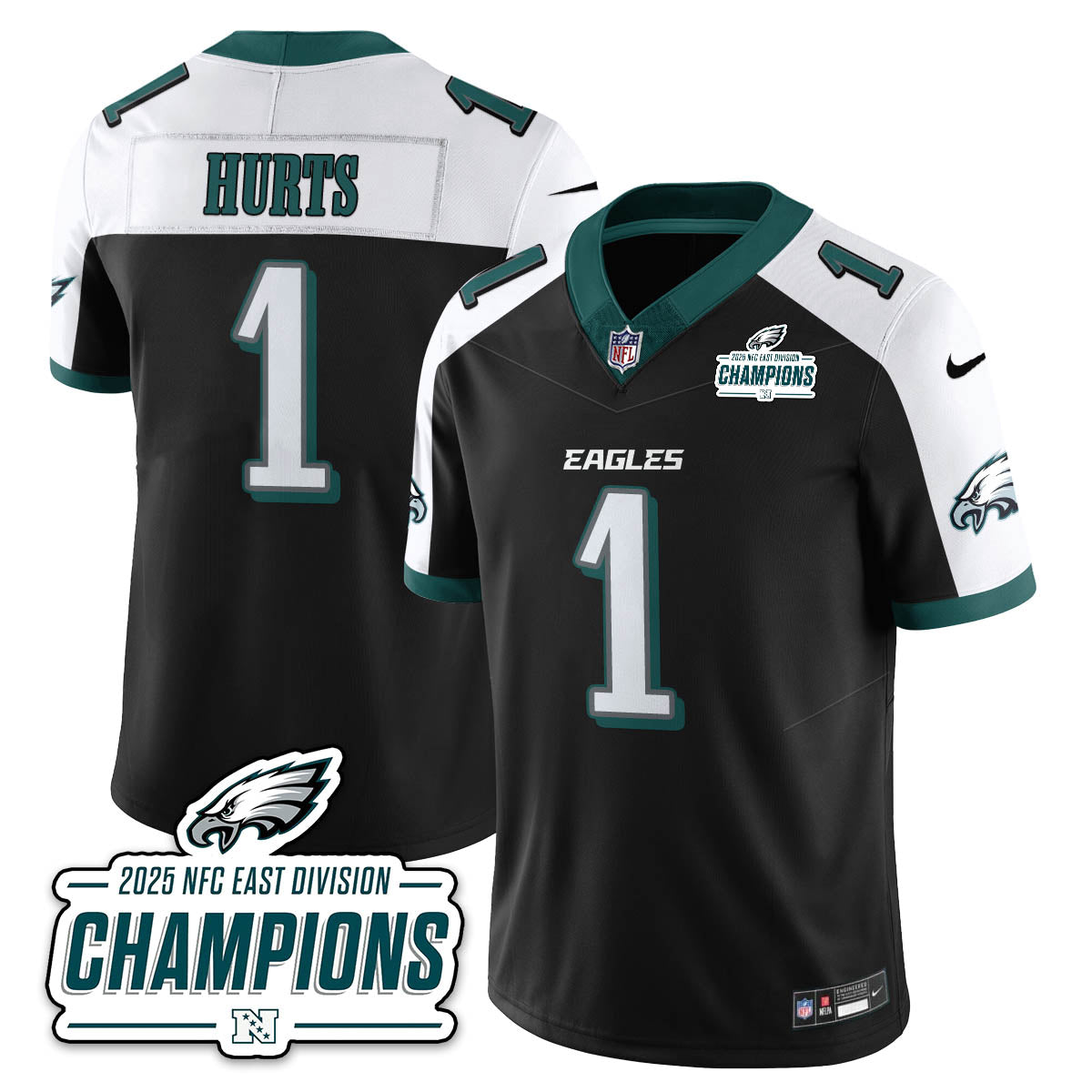 PHI NFC East Champions Vapor Limited Jersey - Stitched
