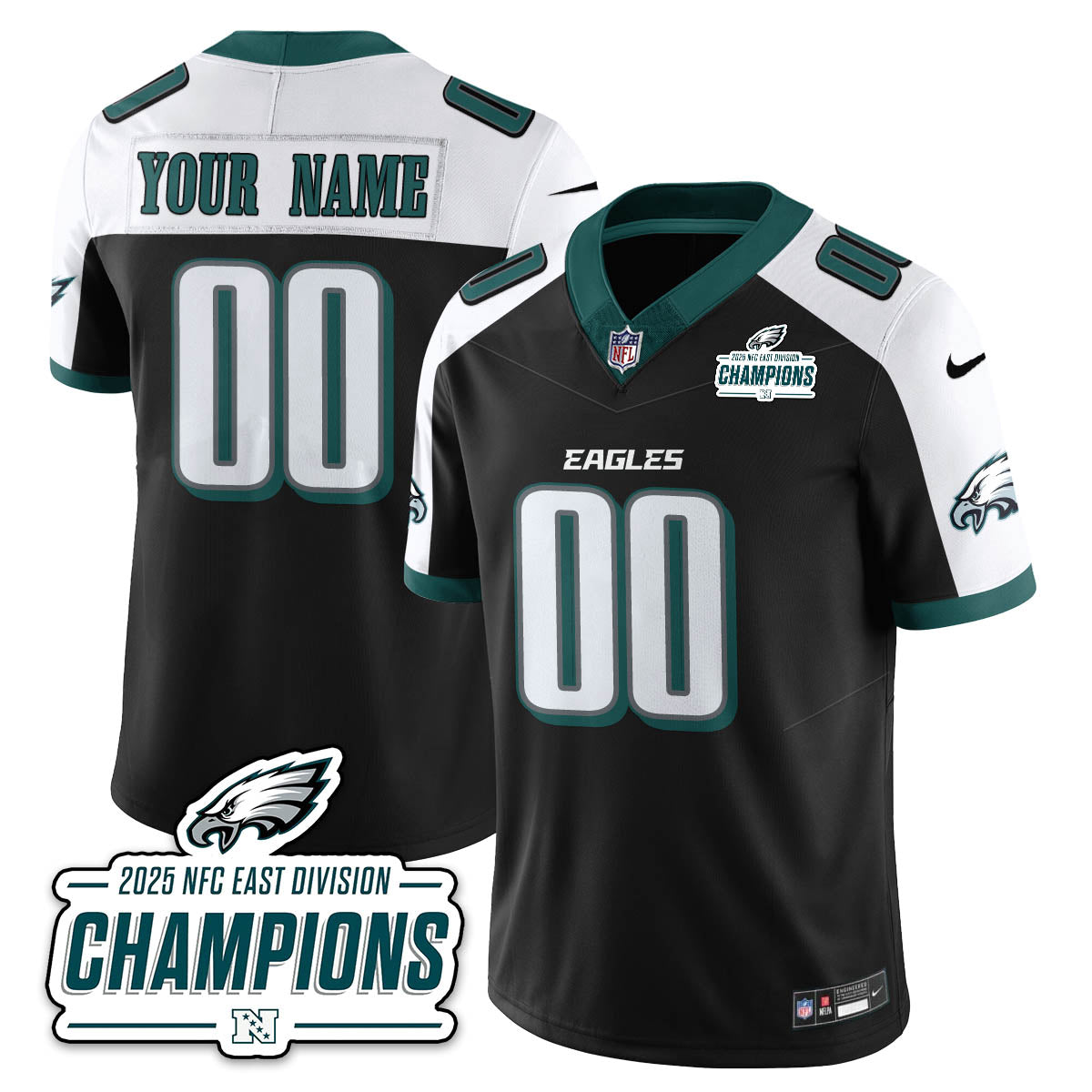 PHI NFC East Champions Vapor Limited Jersey - Stitched