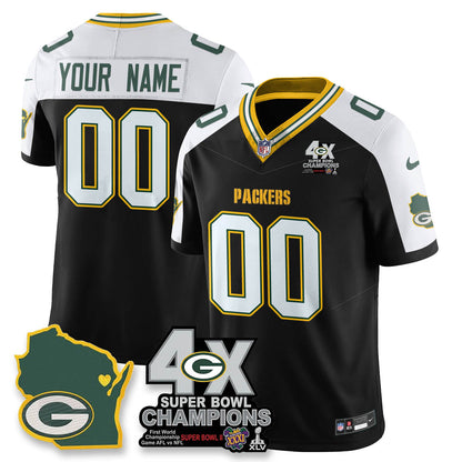 GB 4-Time Champions Patch Vapor Limited Jersey - Stitched