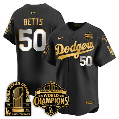 LAD 2025 World Series Champions Jersey - 9x Champs - Stitched