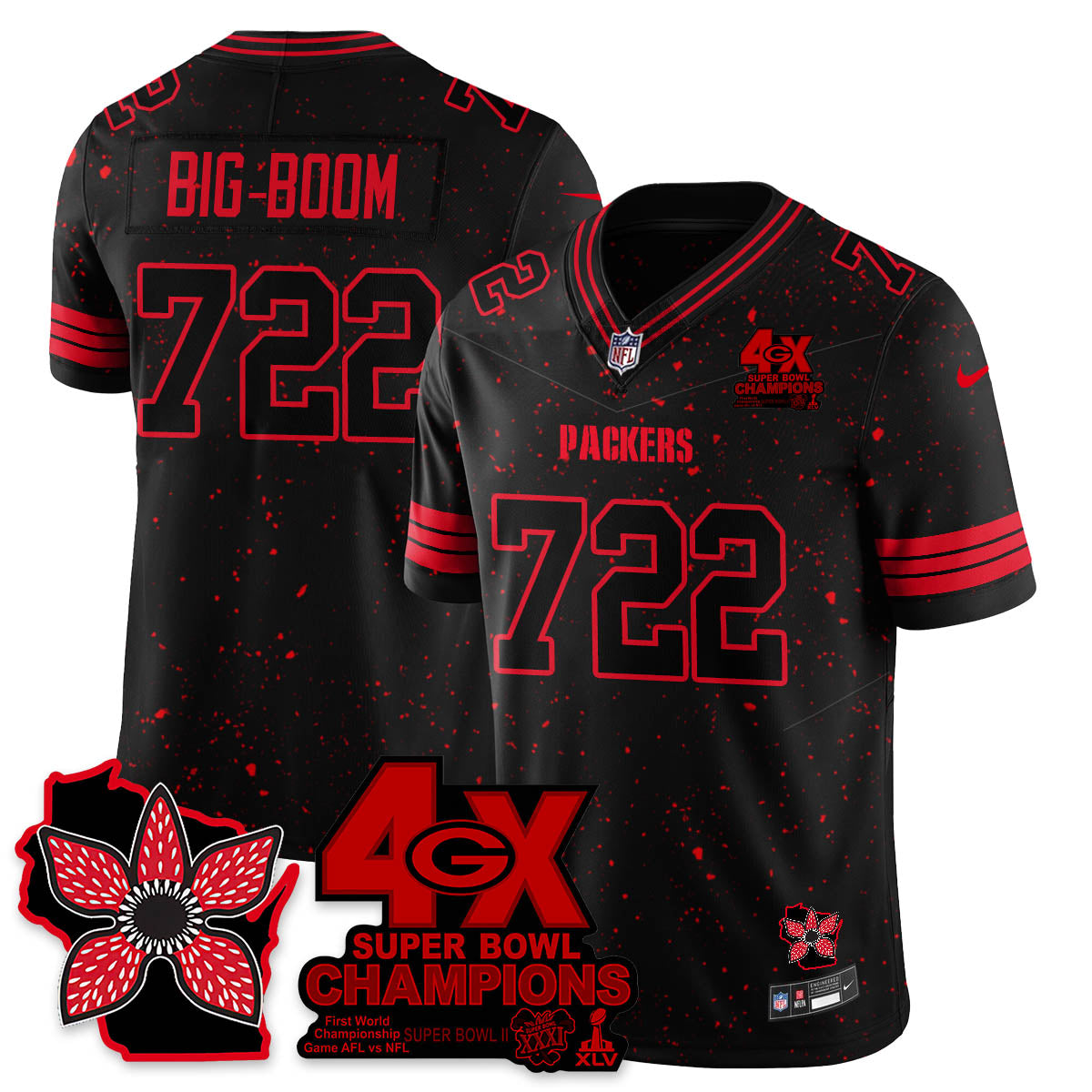 GB 'Stranger Things Edition' Vapor Limited Jersey - Stitched