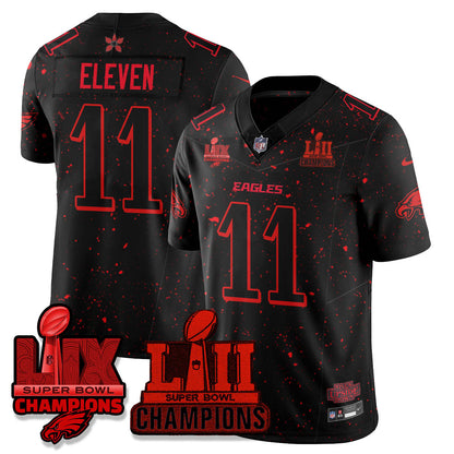 Philadelphia Eagles Stranger Things Vapor Limited Jersey - All Stitched