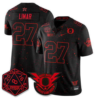 Oregon Ducks Stranger Things Vapor Limited Jersey - All Stitched