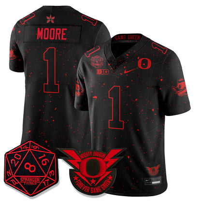 Oregon Ducks Stranger Things Vapor Limited Jersey - All Stitched