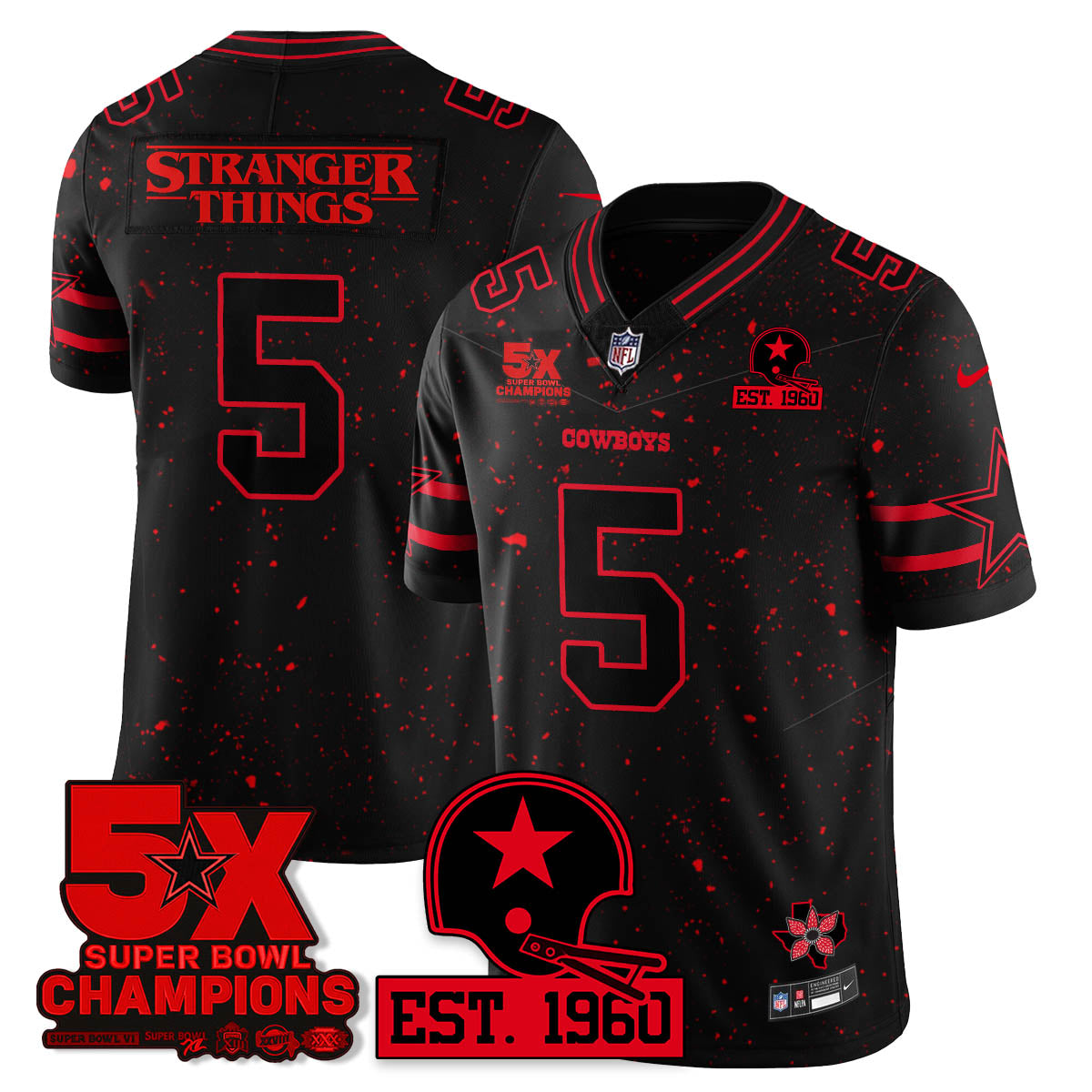 DAL 'Stranger Things Edition' Vapor Limited Jersey - Stitched
