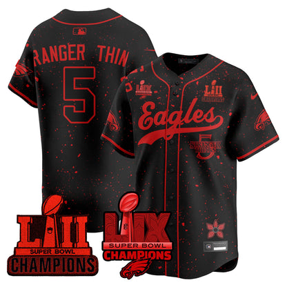 PHI Stranger Things Vapor Limited Baseball Jersey - Stitched
