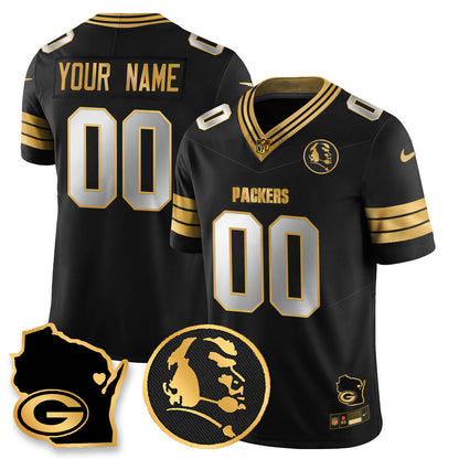 GB 4-Time Champions Vapor Limited Custom Jersey - John Madden Patch - Stitched
