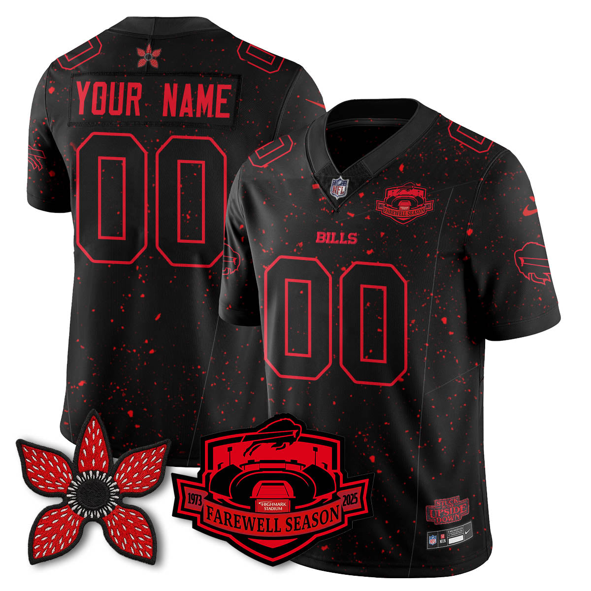 BUF 'Stranger Things Edition' Vapor Limited Custom Jersey - Stitched