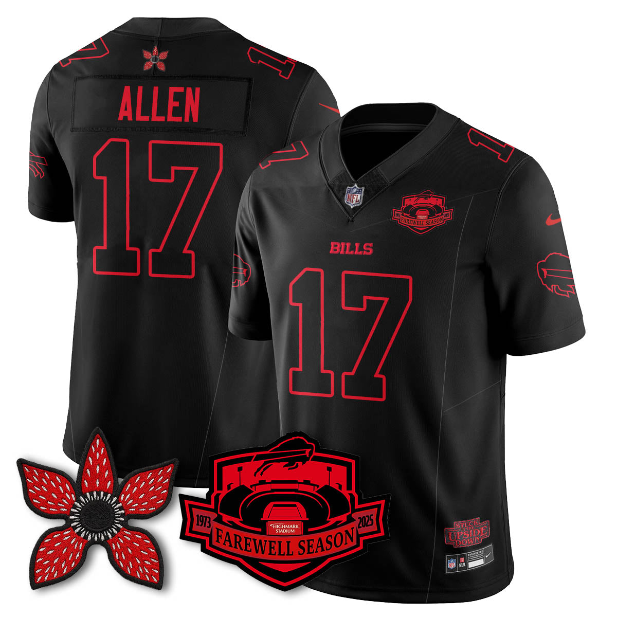 BUF 'Stranger Things Edition' Vapor Limited Jersey - Stitched