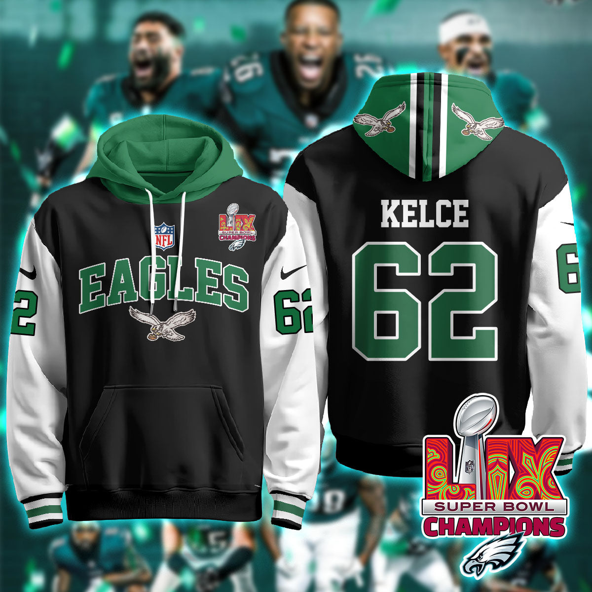 PHI Super Bowl LIX Champions Hoodie