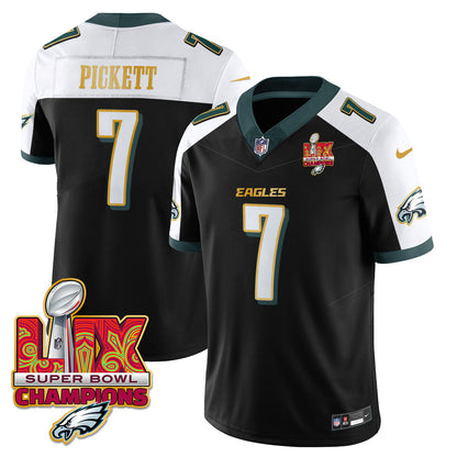 PHI Super Bowl LIX Champions Gold Trim Vapor Limited Jersey - Stitched