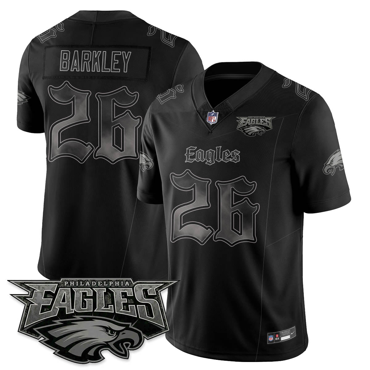 PHI 'Dark Gothic Philly' Vapor Limited Jersey - Stitched