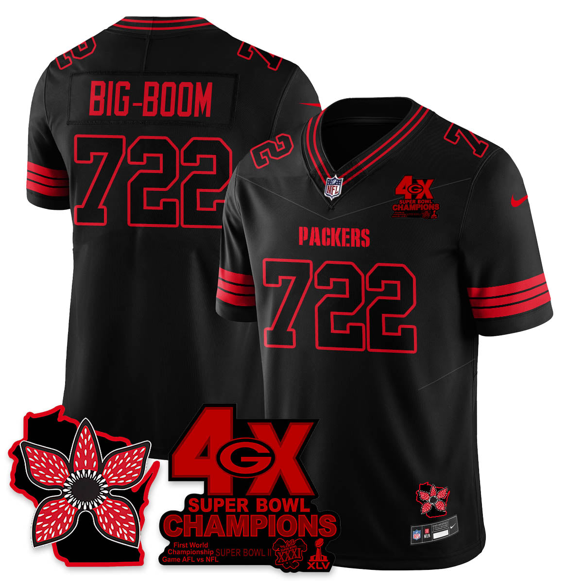 GB 'Stranger Things Edition' Vapor Limited Jersey - Stitched